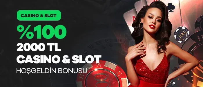 %100 Casino Hoşgeldin Bonusu