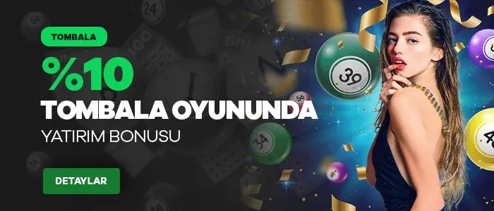 %10 Tombala Yatırım Bonusu