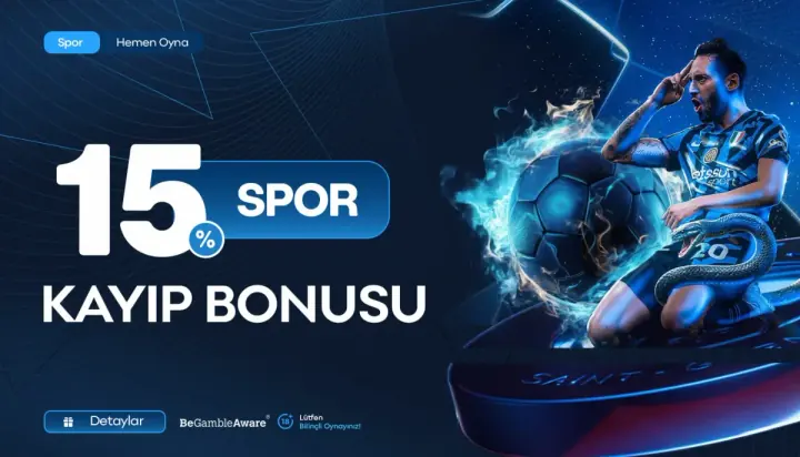 %15 Spor Kayıp Bonusu – Atekbet